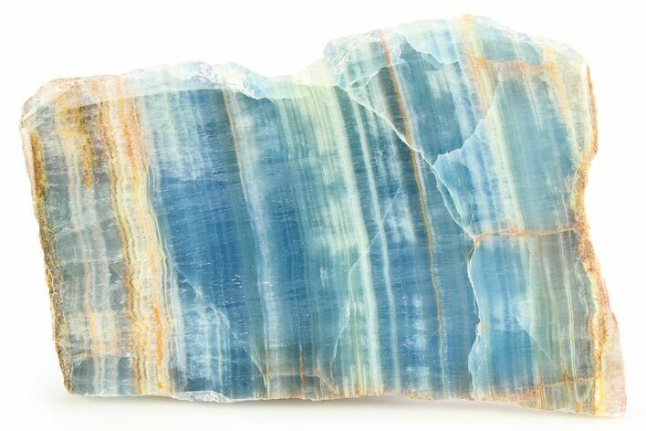 Polished Blue Calcite Slab - Argentina #264744